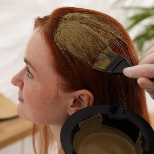 Miniatura 5 de Just for Redheads Tinte de pelo de henna para pelirrojos, hojas pulverizadas 100% secas de plantas puras de Lawsonia (Auburn)
