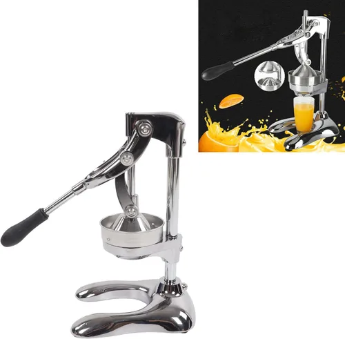 Miniatura 8 de Nutripress - Exprimidor manual de acero inoxidable, exprimidor grande naranja, exprimidor de prensa manual, diseño separado, exprimidor de frutas