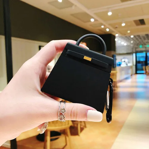 Miniatura 2 de Funda Compatible con AirPods 1/2, Funda de Bolso Mini Creativa de Moda para Niñas, Elegante Funda de Carga de Protección de Auriculares Inalámbricos