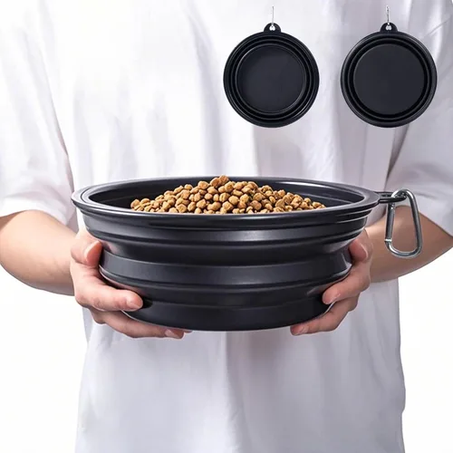 Miniatura 22 de Tazón para Perros Cuencos Plegables para Mascotas, Paquete de 2 Cuencos Plegables de Agua para Perros para Gatos y Perros, Plato Portátil de Verde +