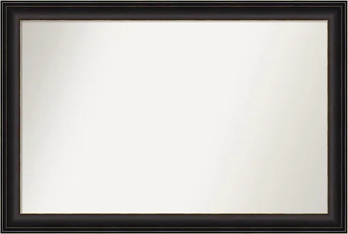Miniatura 155 de Amanti Art Espejo de baño de bronce para sobre el fregadero, 24 x 24 pulgadas, espejo cuadrado de bronce Lara para tocador, marco de madera