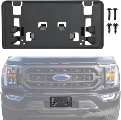 Repuesto para soporte de marco de matrícula de parachoques delantero 2021 2022 2023 Ford F150 ML3Z-17A385-BB 2.7L 3.0L 3.5L