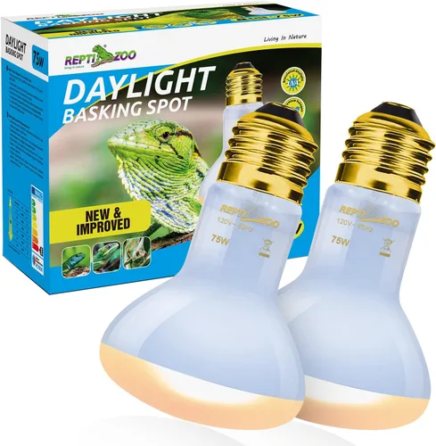 Miniatura 10 de REPTI ZOO Paquete de 2 lámparas de neodimio de neodimio para reptiles de 100 W, bombilla UVA, lámpara de calor de reptil para anfibios, lagartos