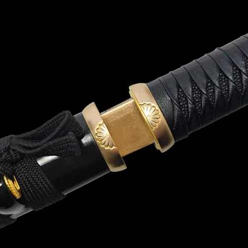 Miniatura 4 de Cuchillo de acero al manganeso 1065 hecho a mano con accesorios de cobre