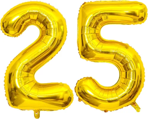Miniatura 12 de Globo dorado grande de 40 pulgadas con letras del alfabeto de Mylar de aluminio de helio, globos de número grande para cumpleaños, aniversario