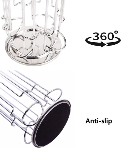 Miniatura 3 de Exzact Soporte para cápsulas de café compatible con Dolce Gusto, no vendido ni cubierto por Dolce Gusto, soporte giratorio para cápsulas de café