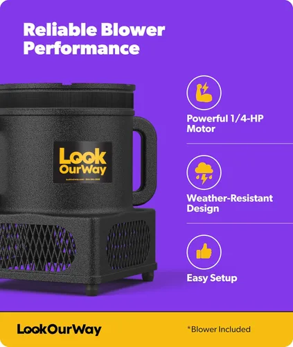 Miniatura 5 de LookOurWay - Juego de tubo inflable Air Dancers de 2,13 m de alto con hombre bailando loco con ondas y soplador resistente al clima para promoción