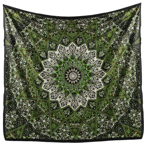 Miniatura 4 de Popular Handicrafts Popular Twin psicodélico mandala hippie tapiz indio colgante de pared Colcha 84 x 54 pulgadas (84.6 x 55.1 in)