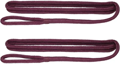Miniatura 4 de Extreme Max 3006.2168 BoatTector Premium Línea de Guardabarros de Nailon de Doble Trenza Paquete de Valor de 2 - 3/8" x 6', Negro