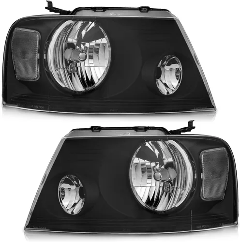 Miniatura 10 de WEELMOTO Conjunto de faros delanteros para Ford F150 Pickup 04-08/Mark LT 06-08, repuesto de conjunto de faros delanteros para F150 2004-2008