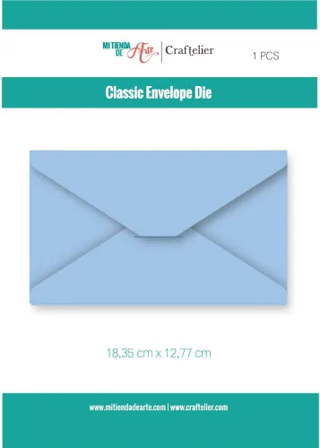 Miniatura 2 de Craftelier - Troqueladora clásica para sobres de cartas, ideal para álbumes de recortes, manualidades, álbumes de fotos y proyectos de creación