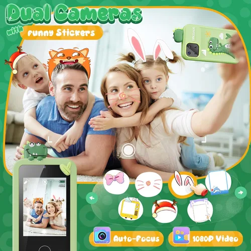 Miniatura 3 de Juguetes de teléfono inteligente para niños, juguetes de regalo de dinosaurios para niños de 3 a 9 años, regalos de Navidad, cumpleaños, mini