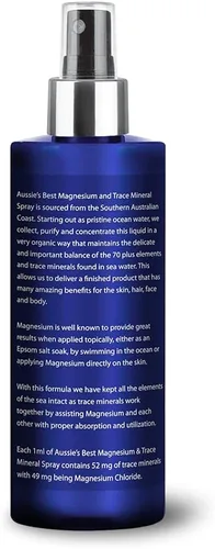 Miniatura 4 de Aussie Trace Minerals - Spray mineral de magnesio y traza con más de 70 oligominerales.