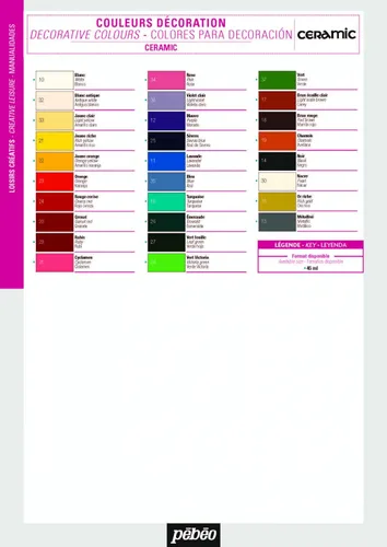 Miniatura 7 de Pebeo 025-010 Pintura de cerámica efecto esmalte, botella de 1.5 fl oz, color blanco, 1.5 fl oz (paquete de 1)