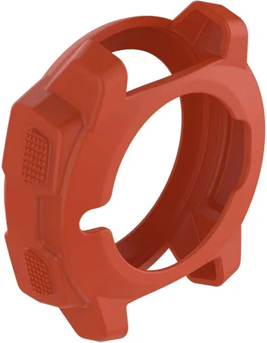 Miniatura 4 de Carcasa protectora de silicona suave para Garmin Instinct Smart Watch Naranja Rojo