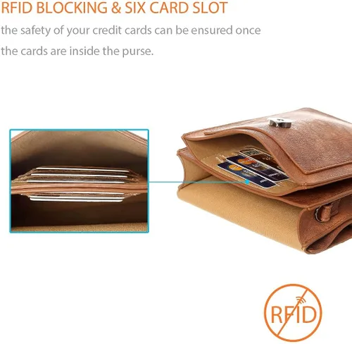 Miniatura 3 de MINICAT INICAT Women RFID Blocking Small Crossbody Bags Cell Phone Purse Built in Wallet