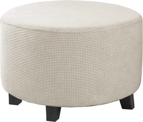 Miniatura 84 de H.VERSAILTEX Funda otomana rectangular de 29 a 34 pies para reposapiés, fundas protectoras para reposapiés, con tela jacquard elástica, gruesa
