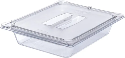 Miniatura 7 de Carlisle FoodService Products Storplus - Tapa para bandeja de alimentos de tamaño 1/2 para catering, bufés y restaurantes, policarbonato, 12.75 x