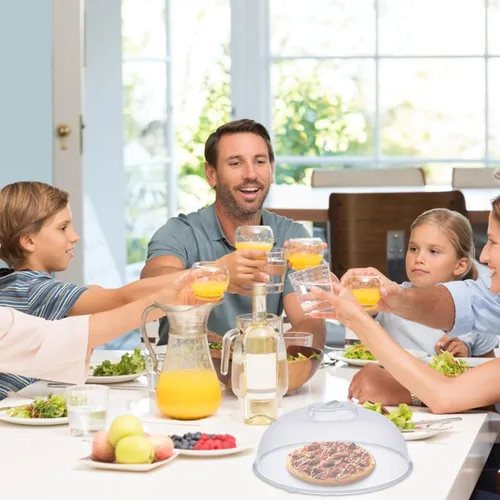 Miniatura 2 de Cubierta de salpicaduras de microondas para alimentos – Cubierta grande para alimentos para microondas – Cubierta protectora de placa a prueba