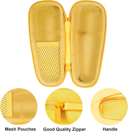 Miniatura 2 de co2CREA Estuche rígido compatible con cepillo de limpieza facial sónico NågraCoola CLIE 2 1 (amarillo)