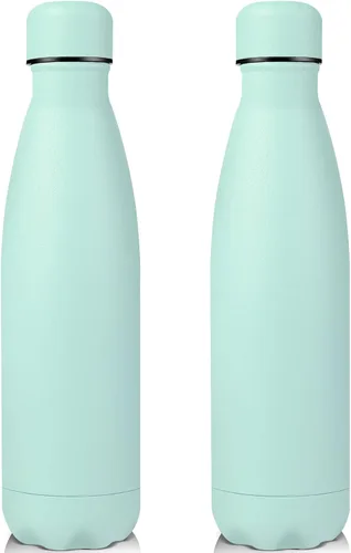 Miniatura 37 de Volhoply Botellas de agua aisladas de 25 onzas, paquete de 1/2/4, termo de acero inoxidable de doble pared que mantiene el frío y el calor, botella
