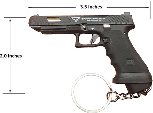 Miniatura 5 de Mini llavero de pistola, llavero con forma de pistola, llavero táctico pequeño regalo modelo de pistola, llaveros geniales para hombres