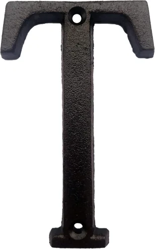 Miniatura 19 de BetLight Número de casa de hierro fundido de 5.5 pulgadas de alto, números de dirección de casa sólidos, elegante acabado marrón negro, fácil