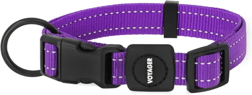 Miniatura 6 de Best Pet Supplies Voyager - Correa o collar reflectante para perro con asa de neopreno, para cachorros de raza pequeña, mediana y grande, bonita