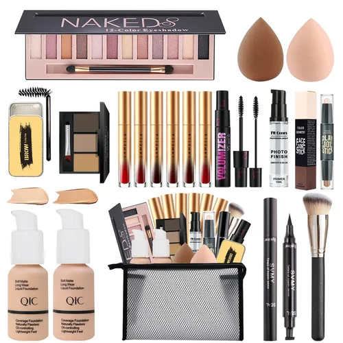 Miniatura 8 de Kit de Maquillaje Todo en Uno para Mujeres Kit Completo, Set de Regalo de Maquillaje de Viaje para Mujeres, Adolescentes y Niñas, Incluye Sombra
