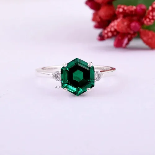 Miniatura 29 de Anillo de plata de ley 925 para mujer, anillo de diamantes de imitación de aguamarina de plata esterlina, anillo Art Deco de marzo, piedra natal