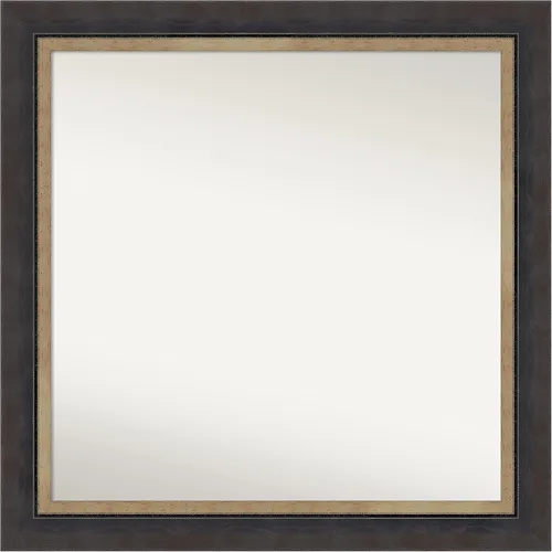 Miniatura 418 de Amanti Art Espejo personalizado, espejo de baño negro Astor, espejo de pared o espejo de tocador de baño sobre el fregadero (25 x 25 pulgadas)