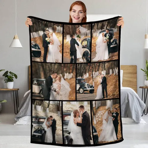 Miniatura 14 de Regalos personalizados para parejas: manta personalizada con fotos, manta personalizada con fotos, regalos de cumpleaños para novio, novia, esposa