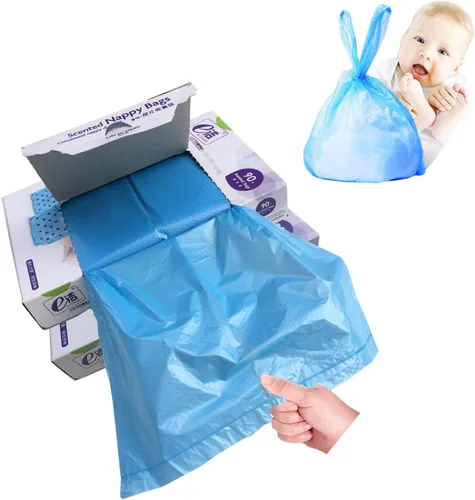 Bolsa de pañales desechable para bebé, los sacos de pañales cubren el olor de la incontinencia realmente, polvo ligero y fresco para bebé, aroma