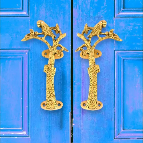 Miniatura 9 de LoveNspire Tiradores decorativos antiguos de puerta de dama bailarina de 6.8 pulgadas, par de 2 pomos únicos de latón para cajón, estante, armario