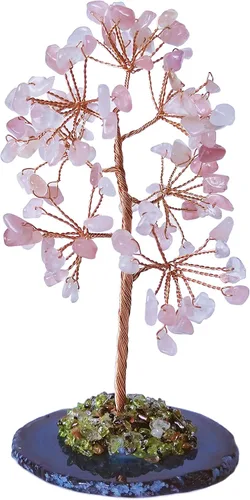 Miniatura 11 de Mina Heal Árbol bonsái de cristales curativos para decoración del hogar, decoración de habitación y escritorio de oficina, regalos espirituales