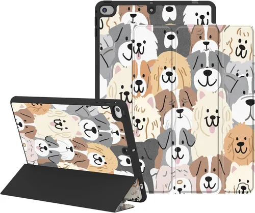 Miniatura 20 de Funda para iPad de 6ª/5ª generación de 9.7 pulgadas (2018/2017), iPad Air 2 y 1 (2014/2013), funda protectora con soporte para lápices, funda