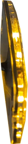 Miniatura 5 de Buyers Products 8892240 - Luz estroboscópica LED ultrafina de 4.5 pulgadas, ámbar, 4 LED, patrones de flash síncronos y alternos, luz de emergencia
