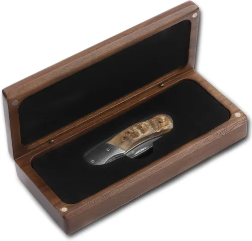 Miniatura 9 de YOUSUNLONG Navaja de bolsillo plegable Hoja de acero Damasco total 6.890 in