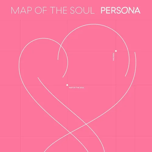 Bts Map of The Soul : Persona [Ver. 03] - Paquete de CD, Photobook, Photocard, póster plegado con beneficio de pre-pedido, juego de calcomanías
