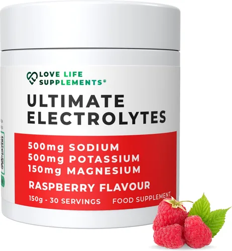 Love Life Supplements Ultimate Electrolitos en polvo, 500 mg de sodio, 500 mg de potasio, 150 mg de magnesio, 30 porciones, sal del Himalaya,