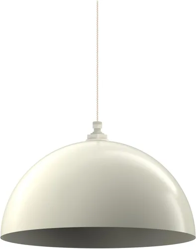 Steel Lighting Co. Melrose - Lámpara colgante | Montada en el techo | Cúpula redonda de 18 pulgadas | Estilo moderno y contemporáneo de granja Crema