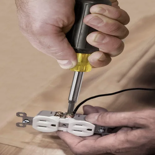 Miniatura 2 de Klein Tools 32476 - Destornillador multicabezal/llave de tuerca 5 en 1 con 2 ranuradas, 2 Philips y 1 punta de llave de tuerca