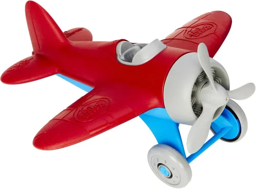 Miniatura 7 de Green Toys Avión - Libre de BPA, libre de ftalatos, avión aero rojo para mejorar el conocimiento aeronáutico de los niños. Juguetes