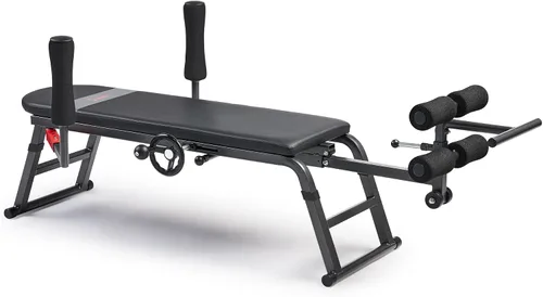 Miniatura 8 de Sunny Health & Fitness No-Hang Traction & Inversion Decompression Table for Back Pain Relief, Adjustable Stretch Bench, 400 LB Capacity