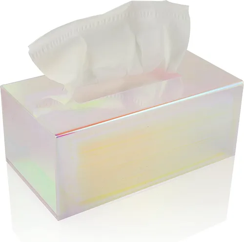 Miniatura 10 de Soporte acrílico para caja de pañuelos, dispensador transparente para pañuelos faciales, servilletas y hojas de secadora. Perfecto para baños
