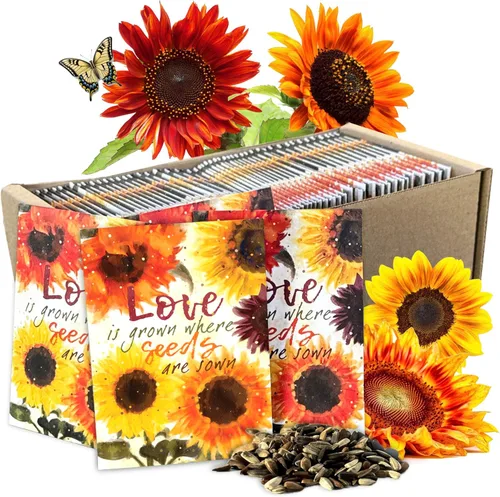 Miniatura 11 de Seed Needs, Paquete de semillas de girasol, recuerdos de fiesta, paquetes prellenados para repartir