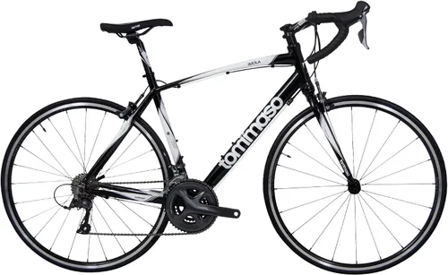 Miniatura 9 de Tommaso Imola - Bicicleta deportiva de aluminio de alto rendimiento, Shimano Claris 24 velocidades, bicicleta de carretera para hombre Blanco