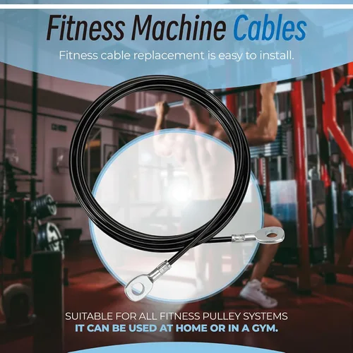 Miniatura 3 de Reemplazo de cable de polea de fitness para todos los modelos de gimnasio total 1000, 1500, 2000, 3000, XLS Up - Sistema de polea de cable ajustable