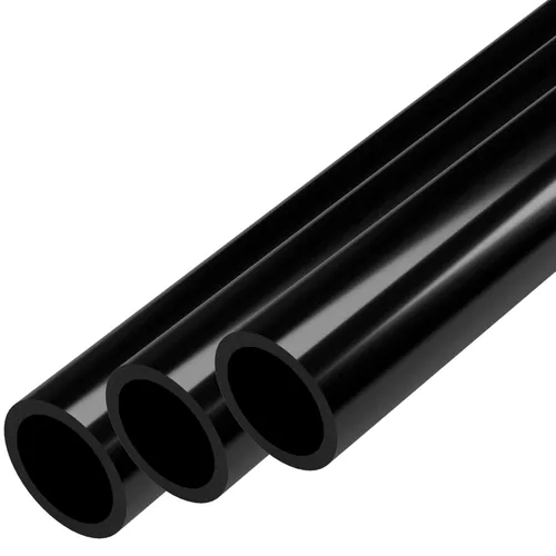 FORMUFIT Tubo de PVC, tamaño de 1/2 pulgada, (diámetro exterior real de 0.840 pulgadas) Sch 40 grado de muebles, negro (40 pulgadas de largo x 3