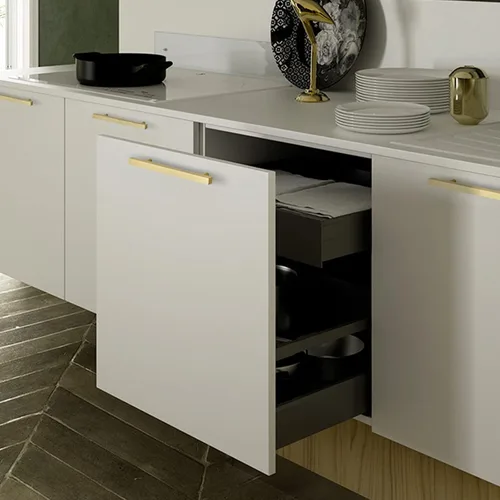 Miniatura 6 de Goldenwarm LS1212GD - Manijas para gabinetes y cajones de cocina, barra cuadrada en T, dorado, latón cepillado, 20 unidades, acero inoxidable